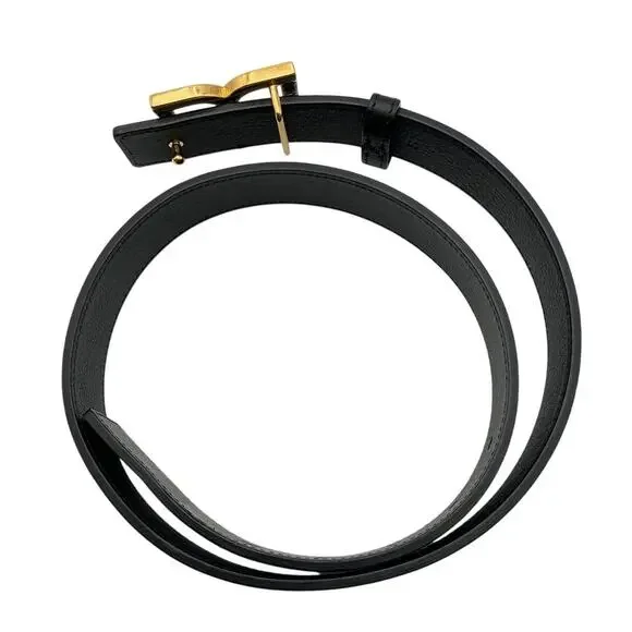 Chloe Leather Black Marcie Belt Size S - Picture 5 of 5